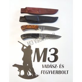 Kés, Puli vadászkés, bőr tokkal B1