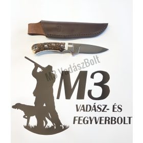 Kés, Puli vadászkés, bőr tokkal KISNYÚZÓ