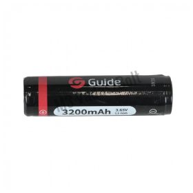   Guide 18650 Li-ion védett akku 3200 mAh 70 mm (TN hőkamerákhoz)