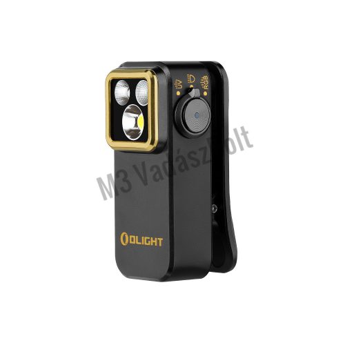 Olight Oclip Pro S csiptetős tölthető zseblámpa, fekete