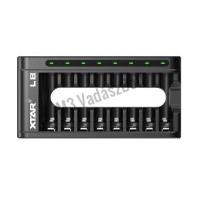 XTAR L8 AA/AAA 1.5V Li-ion/1.2V Ni-MH töltő