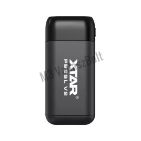 XTAR PB2SL V2 akkumulátor töltő, fekete