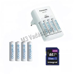   Vadkamera kiegészítő szett (Eneloop 2000 mAh AA akku x 8 + töltő + 32GB SD)