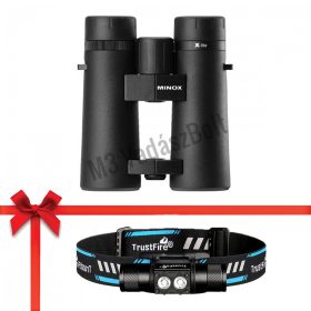   Minox X-lite 10x42 keresőtávcső + ajándék Trustfire H5R fejlámpa