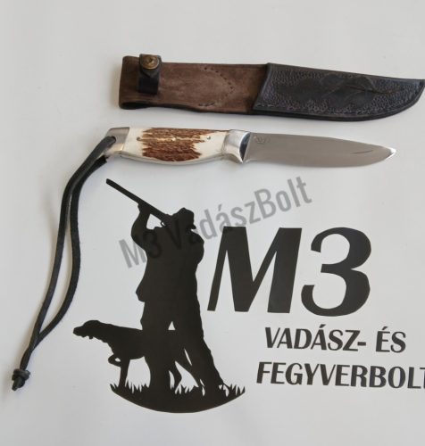 Kés, SZJ vadászkés, bőr tokkal