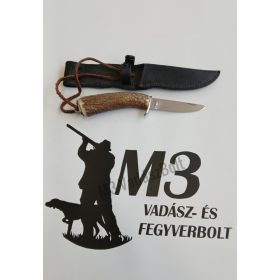 Kés, SZJ vadászkés, bőr tokkal