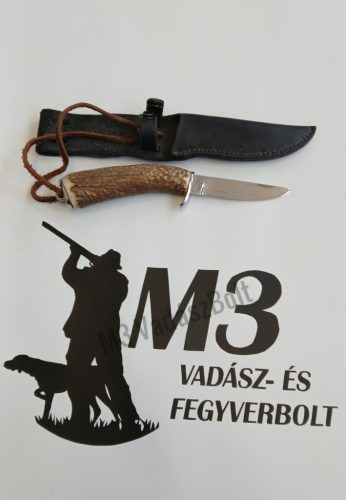 Kés, SZJ vadászkés, bőr tokkal