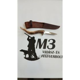 Kés, SZJ vadászkés, bőr tokkal