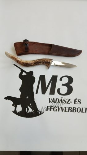 Kés, SZJ vadászkés, bőr tokkal