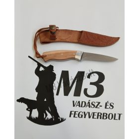 Kés, SZJ vadászkés, bőr tokkal