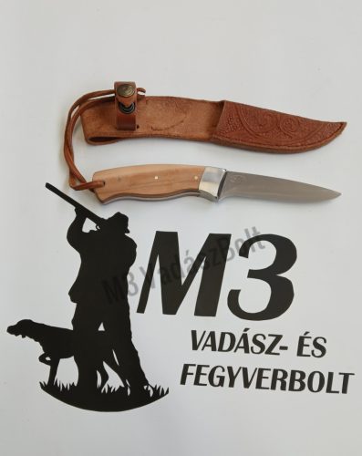 Kés, SZJ vadászkés, bőr tokkal