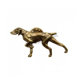 Kitűző fém vizsla