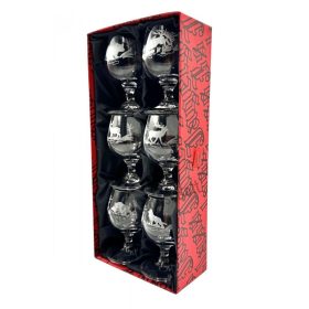 Jagerglas gravírozott konyakos pohár készlet