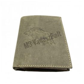 Bőr pénztárca vaddisznó motívummal