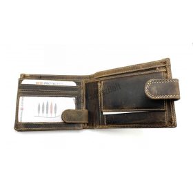 Bőr pénztárca szarvas motívummal