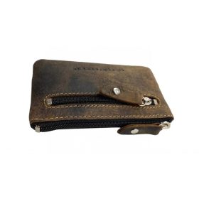 Bőr kulcstartó vaddisznó motívummal