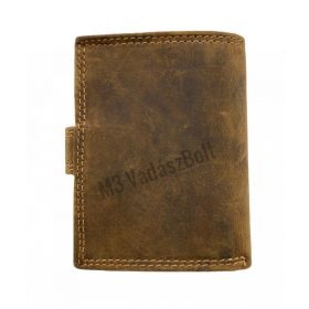 Bőr bankkártyatartó szarvas motívummal