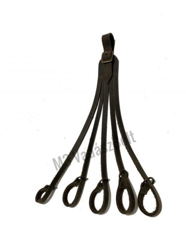 Fácán bőr aggaték karikás