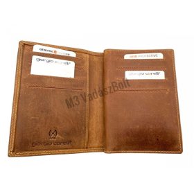   Bőr vadászigazolvány tartó drótszőrű vizsla motívummal