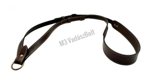 Bőr aggatéktartó, 40mm-es varrott szélekkel