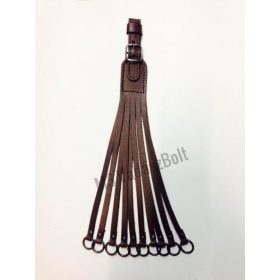 Aggaték fogoly, bőr, karikás