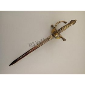 Mini levélnyitó kard Conquistadores bronz