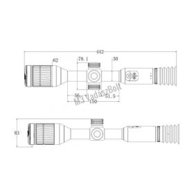   Hikmicro Alpex A50TN éjjellátó céltávcső lézeres 940nm-es vetővel