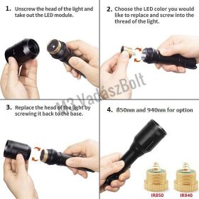   Magnum Night Vision külső, lézeres infravető, VCSEL 850nm 45mm