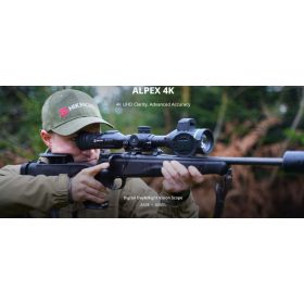   Hikmicro Alpex LRF 4K A50EL digitális nappali és éjjellátó céltávcső távolságmérővel, fényvető nélkül