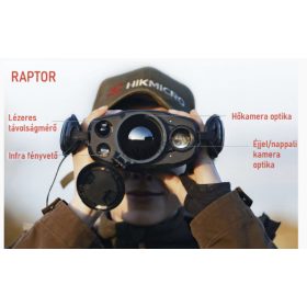   HIKMICRO RAPTOR RH50L KÉTSZEMES BETEKINTÉSŰ HŐKAMERA KERESŐ ULTRA ÉRZÉKENY KAMERÁVAL ÉS LÉZERES TÁVMÉRŐVEL